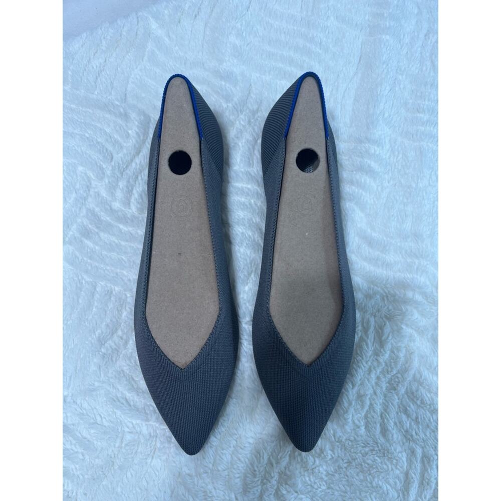 Rothy’s The Point Pebble Grey Flats NIB Size 12 - Picture 6 of 10